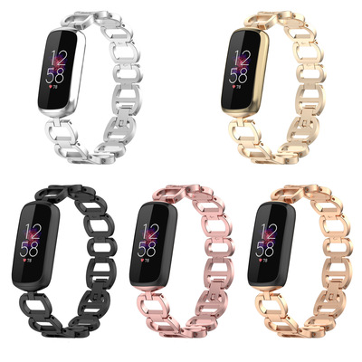 适用菲比FitbitLuxe金属表带手环