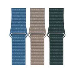 适用苹果Apple Watch8手表皮质回环一代表带Apple Watch磁吸腕带