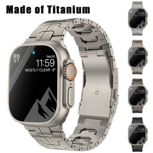 适用苹果iWatch8钢铁侠钛金属表