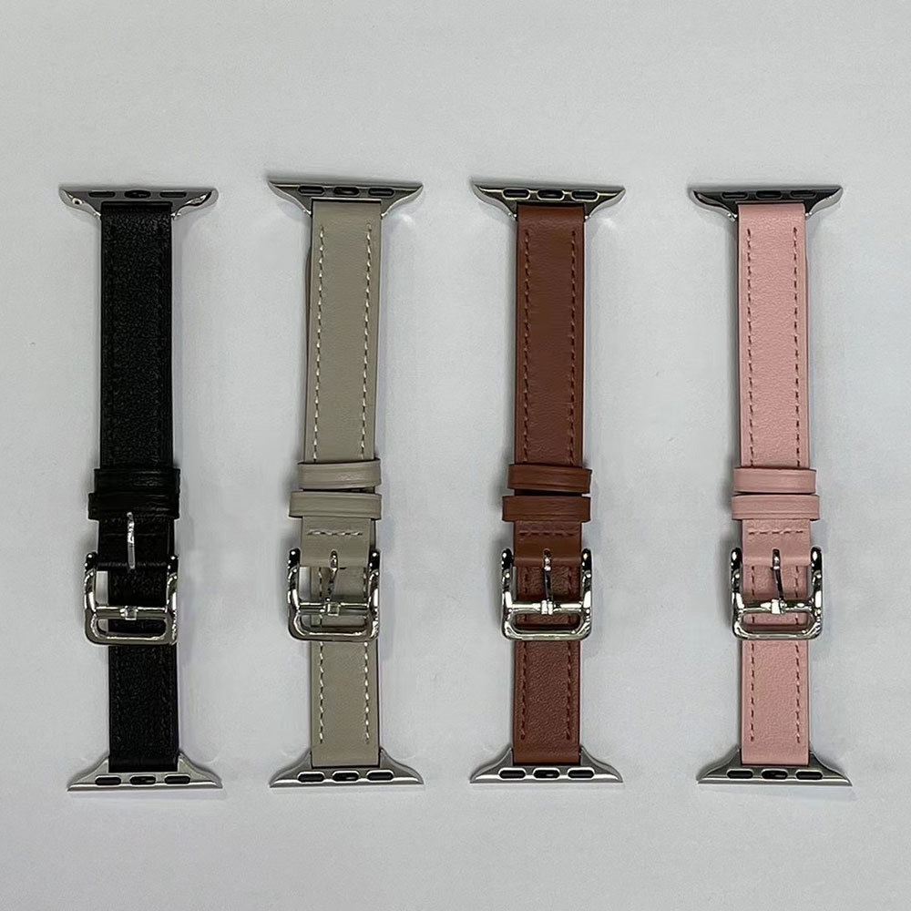 适用苹果AppleWatch真皮小蛮腰表