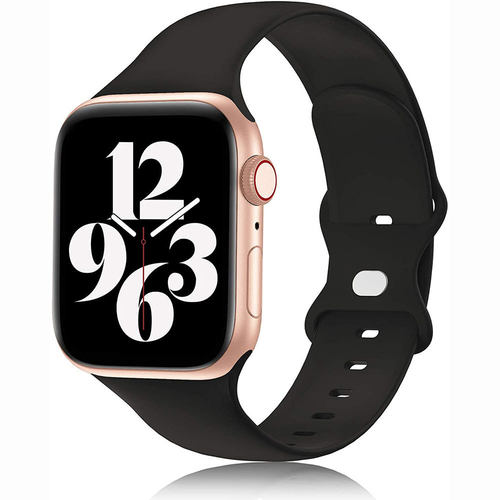 适用苹果手表双扣硅胶表带AppleW