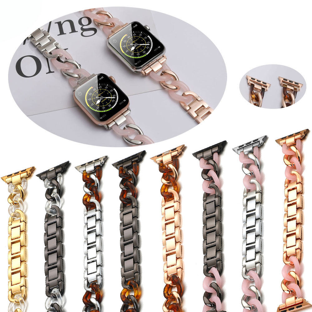 适用苹果AppleWatch8单排牛仔链