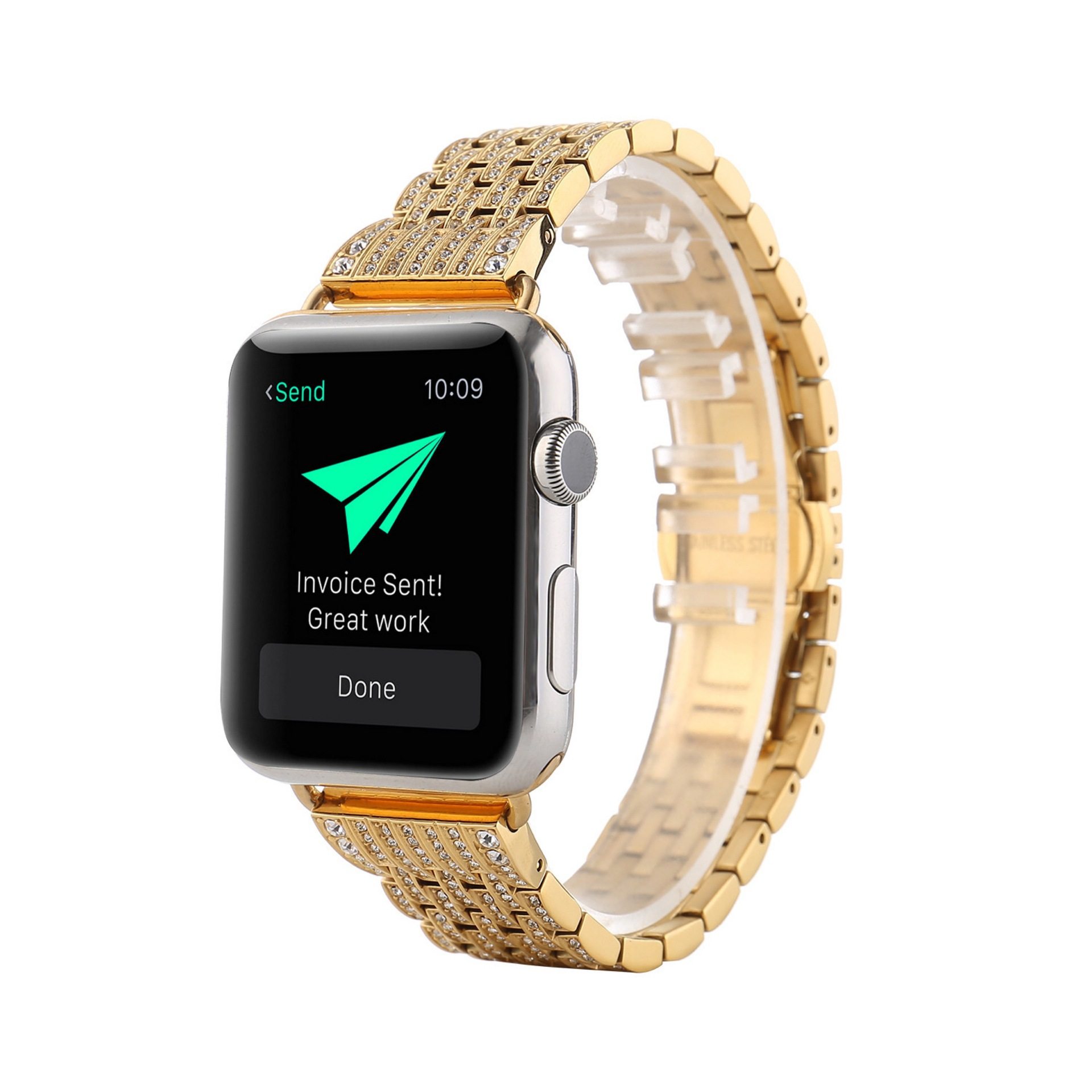 适用苹果手表iwatch8七珠满钻表