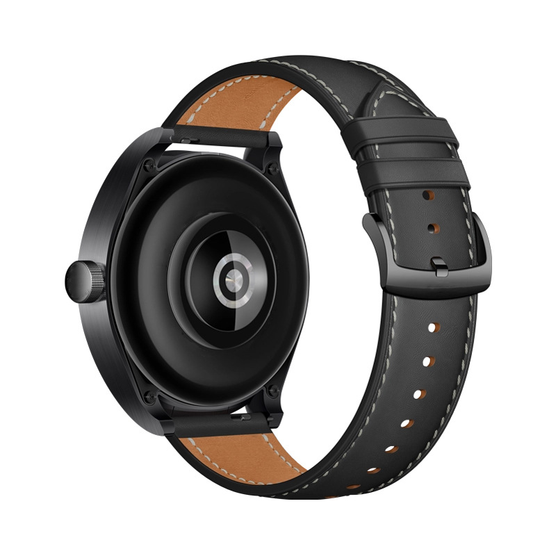 22mm车线真皮表带适用华为Watch4