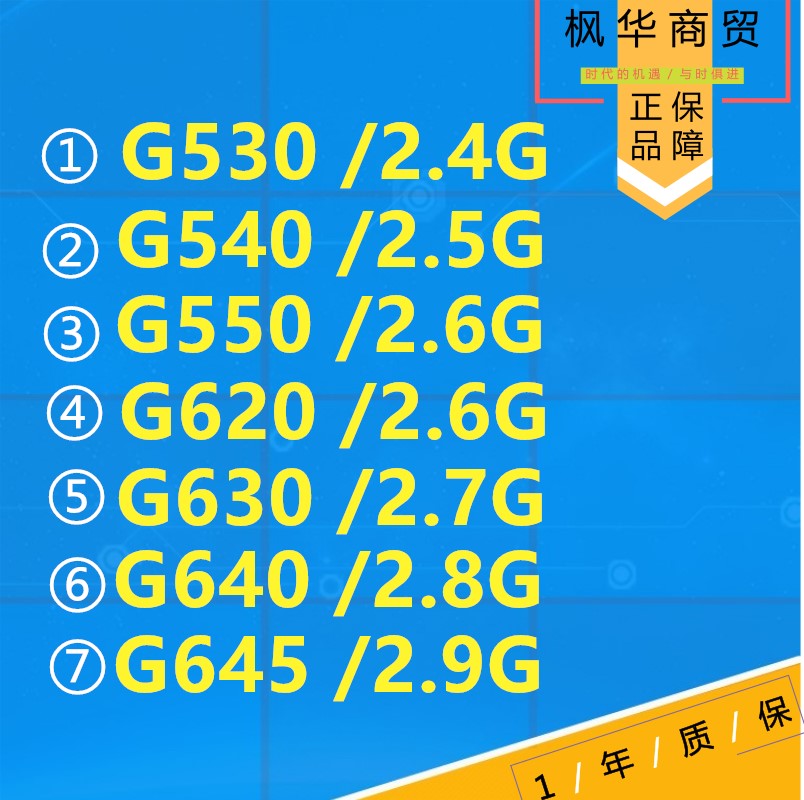 Ó¢ÌØ¶ûG530 G540 G550 G620 G630 G640 G645 G840 1155ÕëCPU ɢƬ