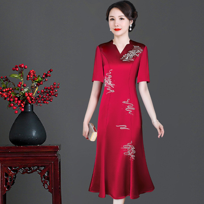 结婚妈妈装连衣裙2025年