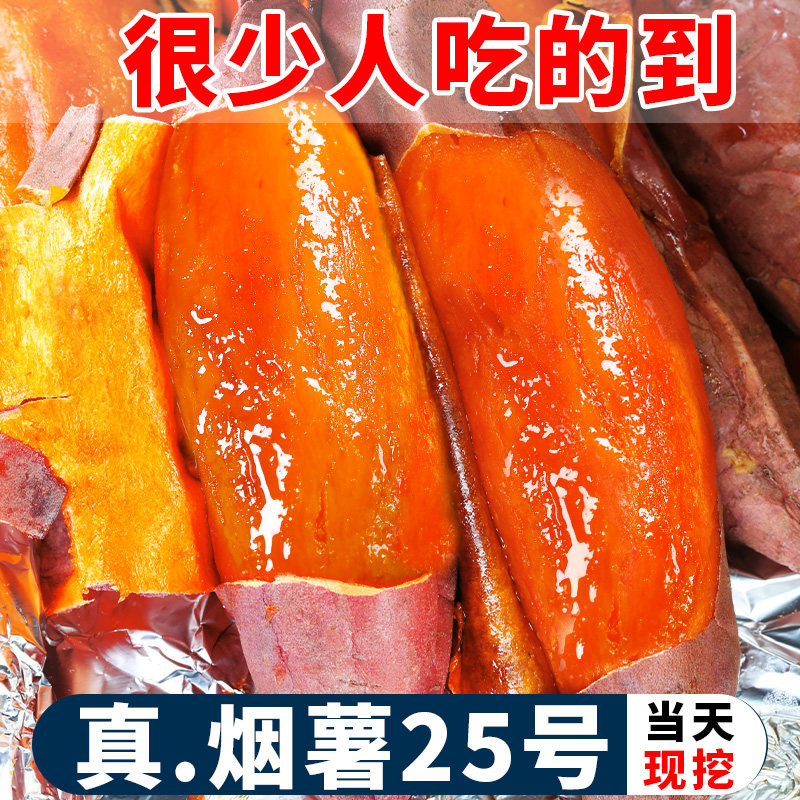 山东烟薯25号糖心红薯新鲜10斤沙地红心番薯烤地瓜农家山芋甜蜜薯