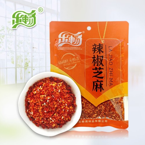 乐畅辣椒芝麻80克油泼辣子辣椒面烤肉烧烤凉拌粉干碟