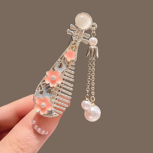 丨一折专区丨品牌撤柜丨古风花朵琵琶发夹网红发卡汉服头饰鸭嘴夹