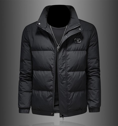 立领羽绒服男冬季潮牌欧洲站修身简约高端保暖青年防寒保暖外套男