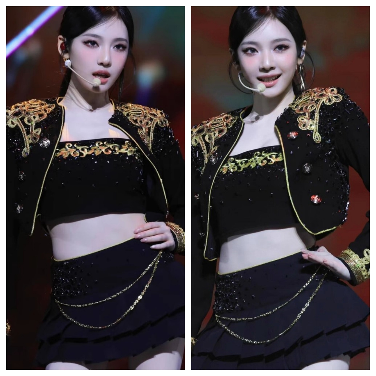 宁艺卓同款Kpop女团爵士打歌服