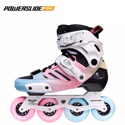 宝狮莱evo德国powerslide轮滑鞋成人男女碳纤维轮滑鞋满天星溜冰i