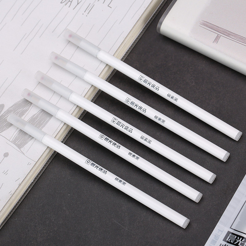 CHENGUANG 편지지 U-5 고품질 프레스 리필 0.5MM 젤 펜 카본 블랙 프레스 워터 펜 리필 2007