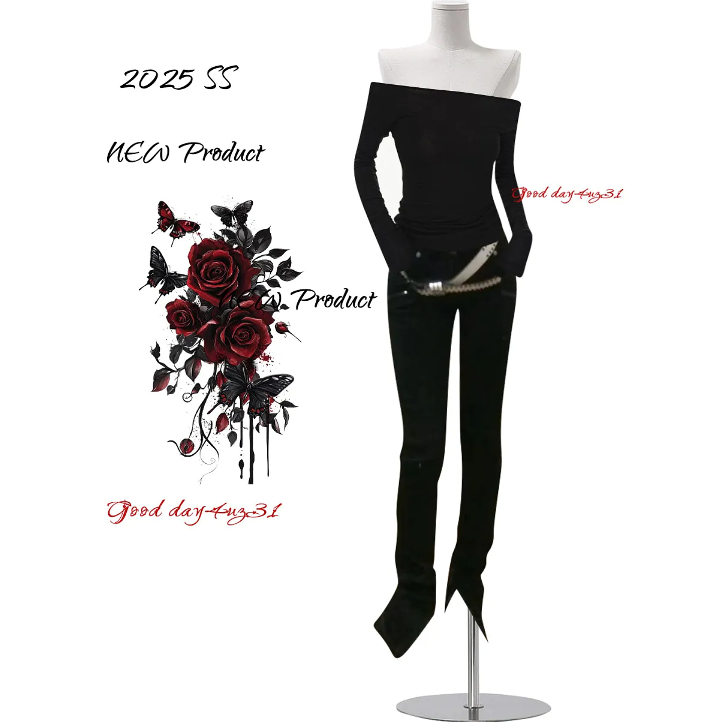 大码美式复古辣妹低腰牛仔裤