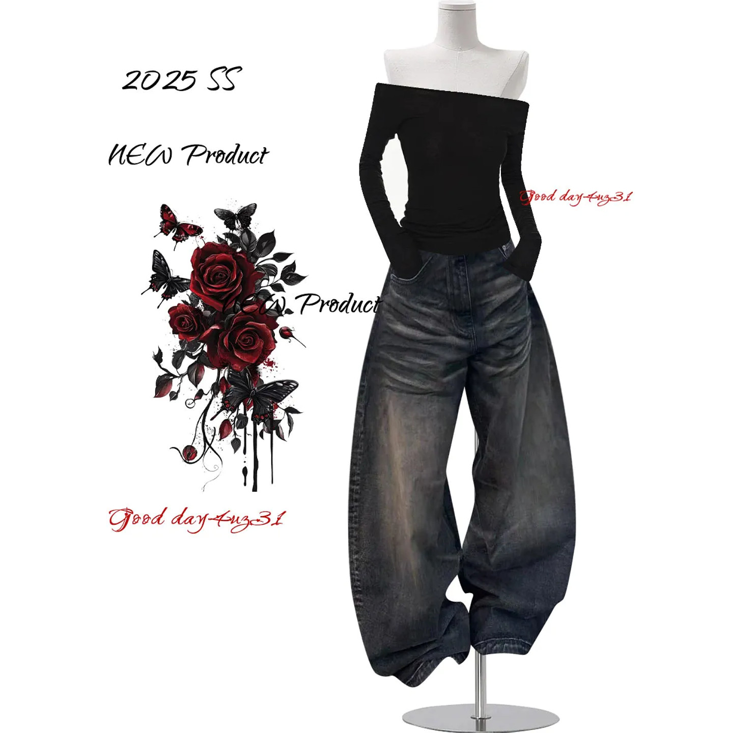 大码美式复古做旧牛仔裤女2026新款街头猫须设计感宽松阔腿长裤潮,女装/女士精品,大码裤装,淘宝优惠券,粉丝福利购,淘宝优惠卷