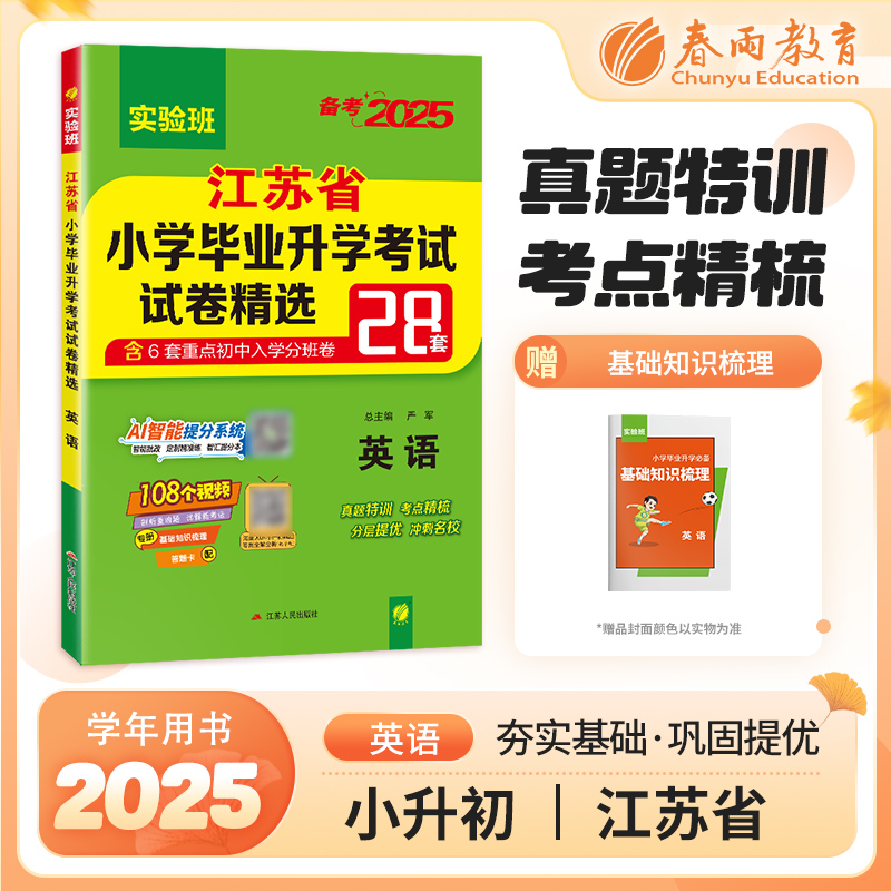 2025小升初升学试卷英语江苏省