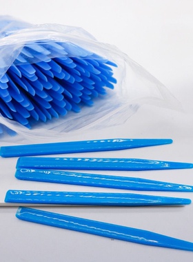 牙科一次性调刀塑料调刀富士离子调拌棒口腔粘固粉调刀蓝色小调刀