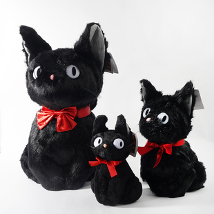 宫崎骏卡通魔女宅急便黑猫公仔可爱大号长毛绒玩偶生日礼物动漫