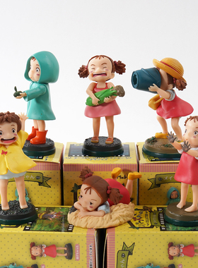 卡通宫崎骏龙猫小梅人物桌面摆件玩偶手办模型动漫礼物潮玩盲盒