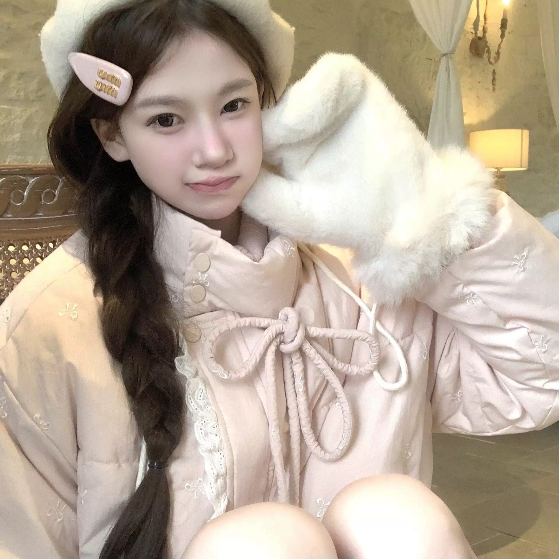 THETURE 甜系暖包羽绒服女冬季短款2025新款独特超好看面包服外套