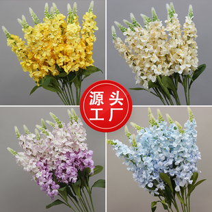 新品仿真花金鱼草婚庆仿真花材迎宾路引插花花艺婚礼拱门结婚花