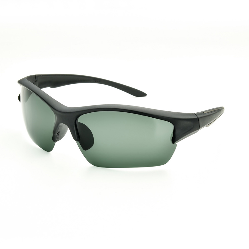 运动骑行太阳镜 偏光男款太阳眼镜遮光舒适 防风沙墨镜半框眼镜