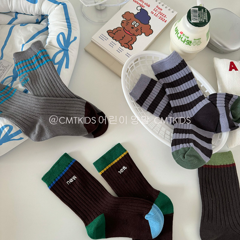 儿童中筒袜透气时髦韩国春秋