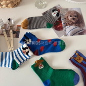 5双装 2026春夏儿童卡通薄棉王艳短袜男女童袜子宝宝无骨棉袜童袜