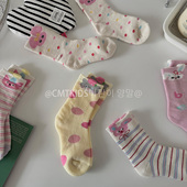 儿童卡通可爱加厚袜子儿童保暖毛圈袜女宝宝厚棉袜 冬季 包邮 5双装