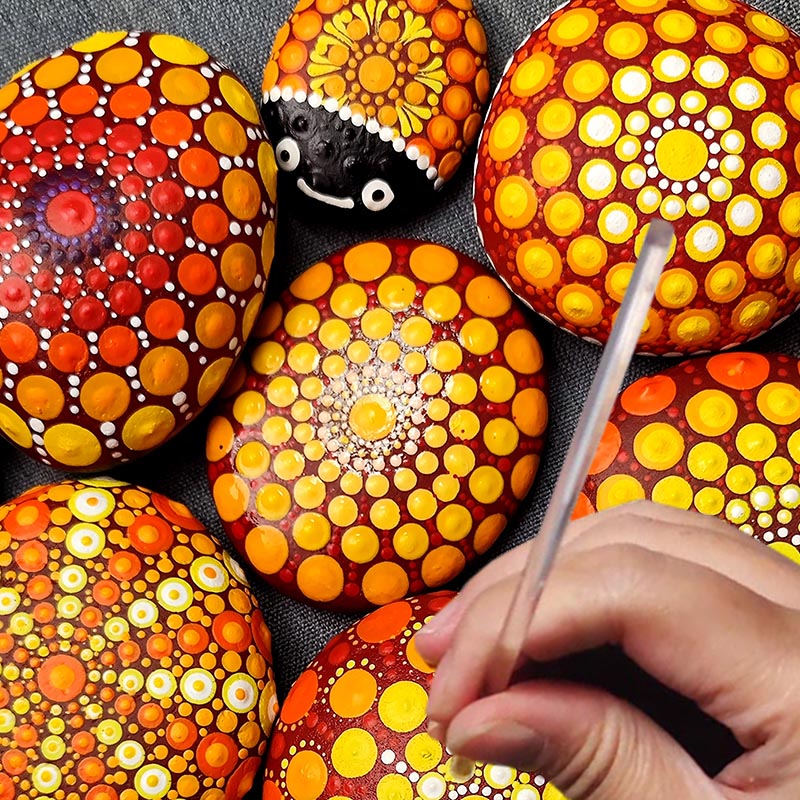 曼陀罗波点彩绘工具diy创意绘画圆点笔棒波点专用套装缤纷多彩