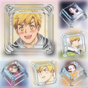 金牌得主键帽单个明浦路司结束祈可爱十字轴机械键盘透明透光键帽