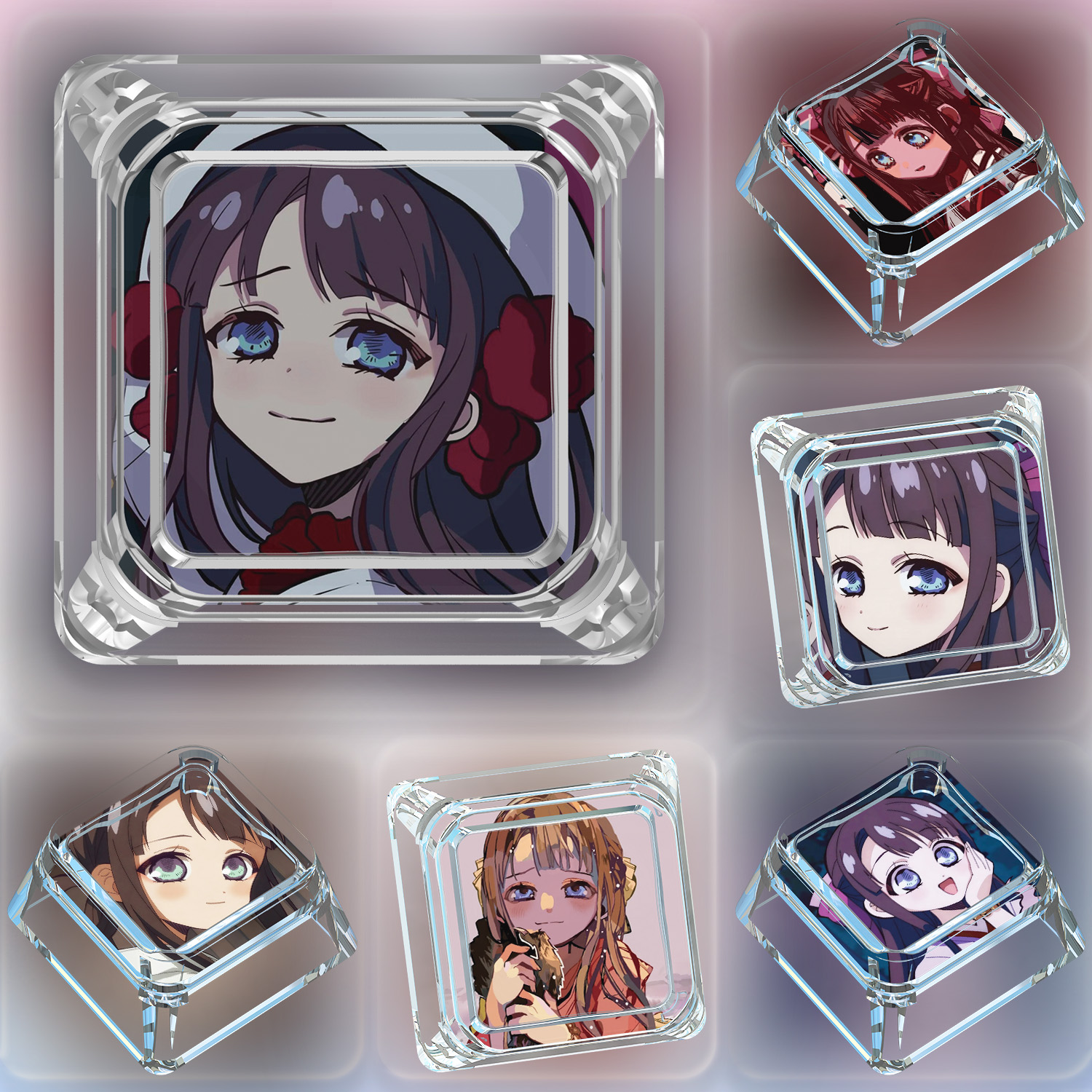 地缚少年花子君赤根堇键帽单个卡通可爱动漫十字轴机械键盘键帽