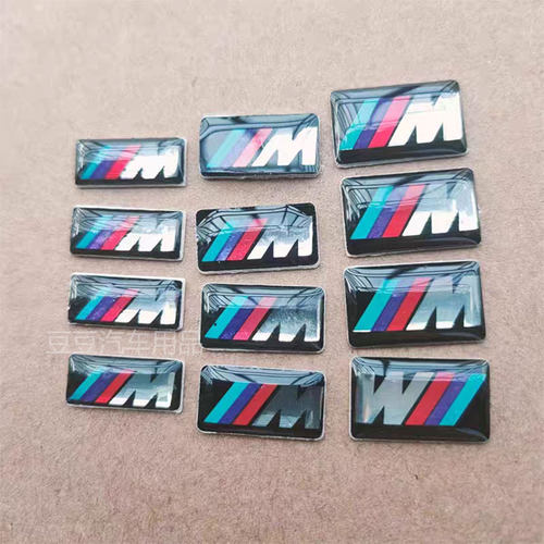适用于宝马M标内饰贴M车标3系5系7系x1x3x5x6方向盘贴轮毂贴