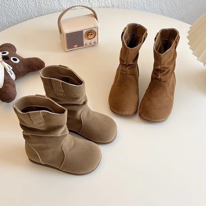 ABC defier女童靴子加绒勃肯鞋2025秋冬儿童堆堆靴复古圆头马丁靴,童鞋/婴儿鞋/亲子鞋,棉靴,淘宝优惠券,粉丝福利购,淘宝优惠卷