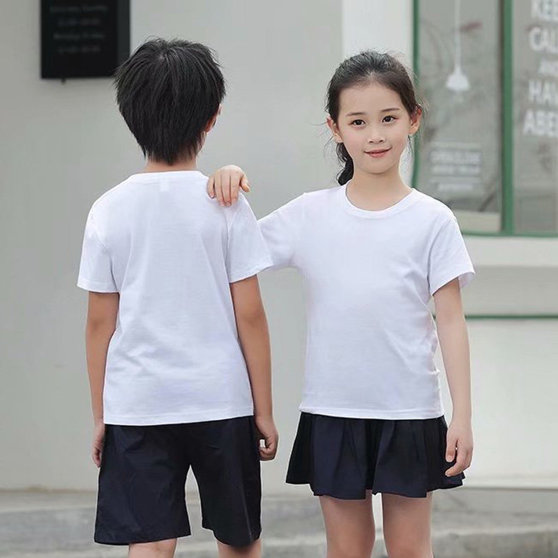 儿童短袖幼儿园班服定制小学生毕业班服文化衫夏令营纯棉t恤印字