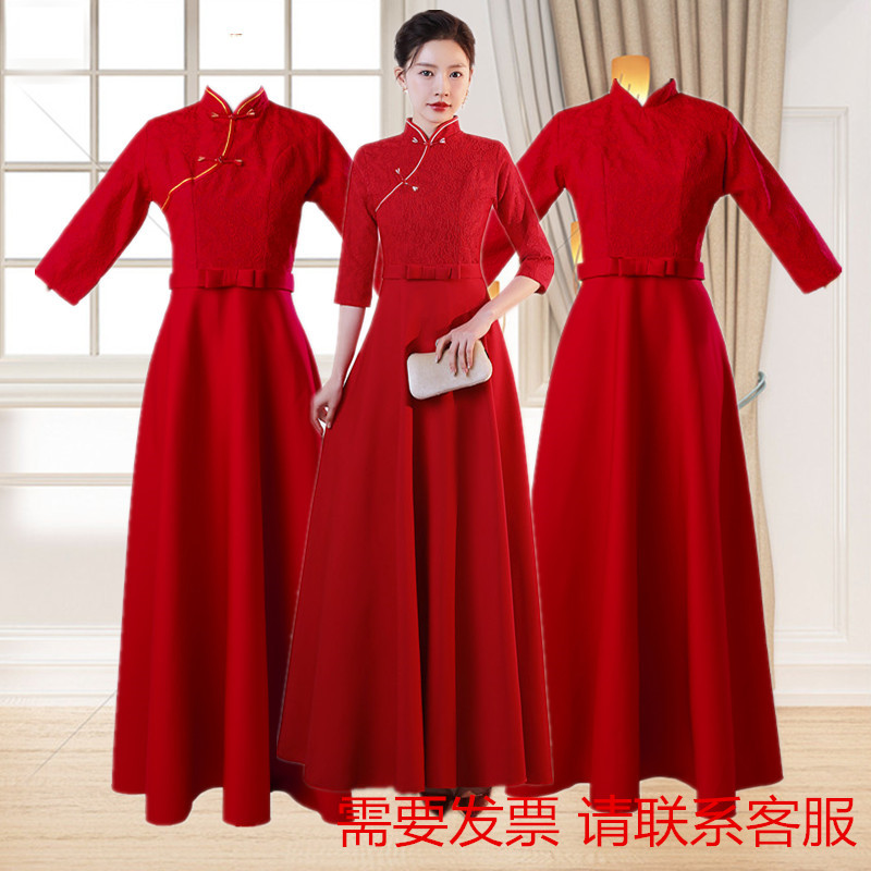 迎宾礼仪服装回门大合唱演出礼服