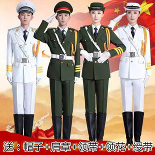 新款国旗班仪仗队服装男学生护卫队升旗手礼服军管乐队合唱演出服