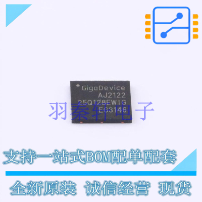 NOR FLASH GD25Q128EWIGR DFN-8-EP  GD 全新原装正品