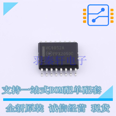 信号开关/编解码器/多路复用器 MC74HC4052ADWR2G SOIC-16 ON 全