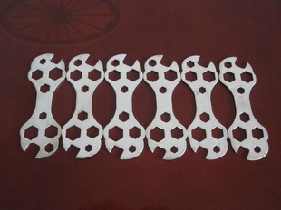 自行车多功能花片扳手 花片子扳手 多孔扳手 六角扳手 多用扳手