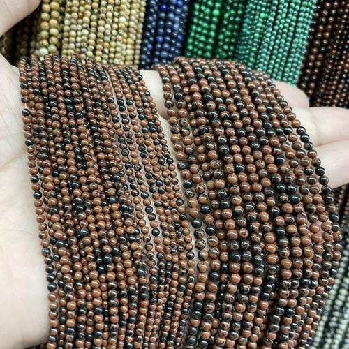 天然无优化金特2/3mm项链