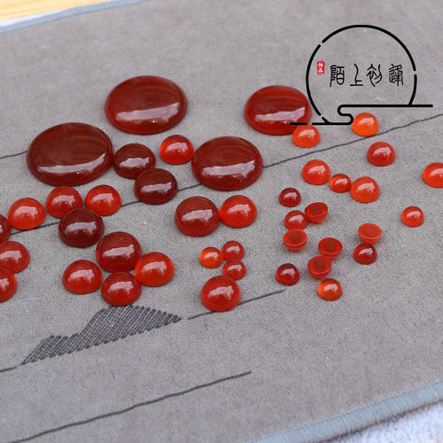 diy4-25mm优质半圆形平底戒面