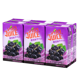 香港进口饮品维他Vita 6盒果味汁饮料 黑加仑子汁250ml