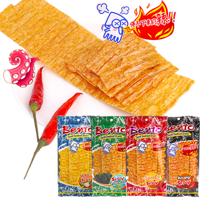 泰国进口零食bento拌多乐超味鱿鱼片20g香甜辣海苔味手撕即食鱿鱼