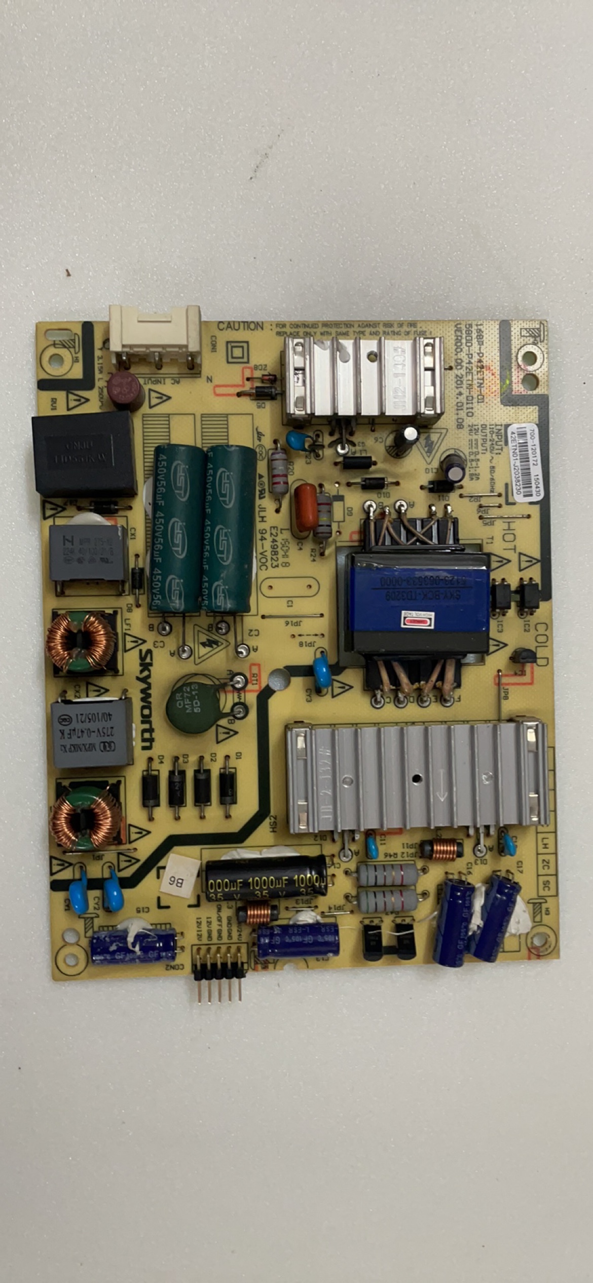 创维40E360E 42E361W 42E5ERS 42E360E电源板168P-P42ETN-01测好