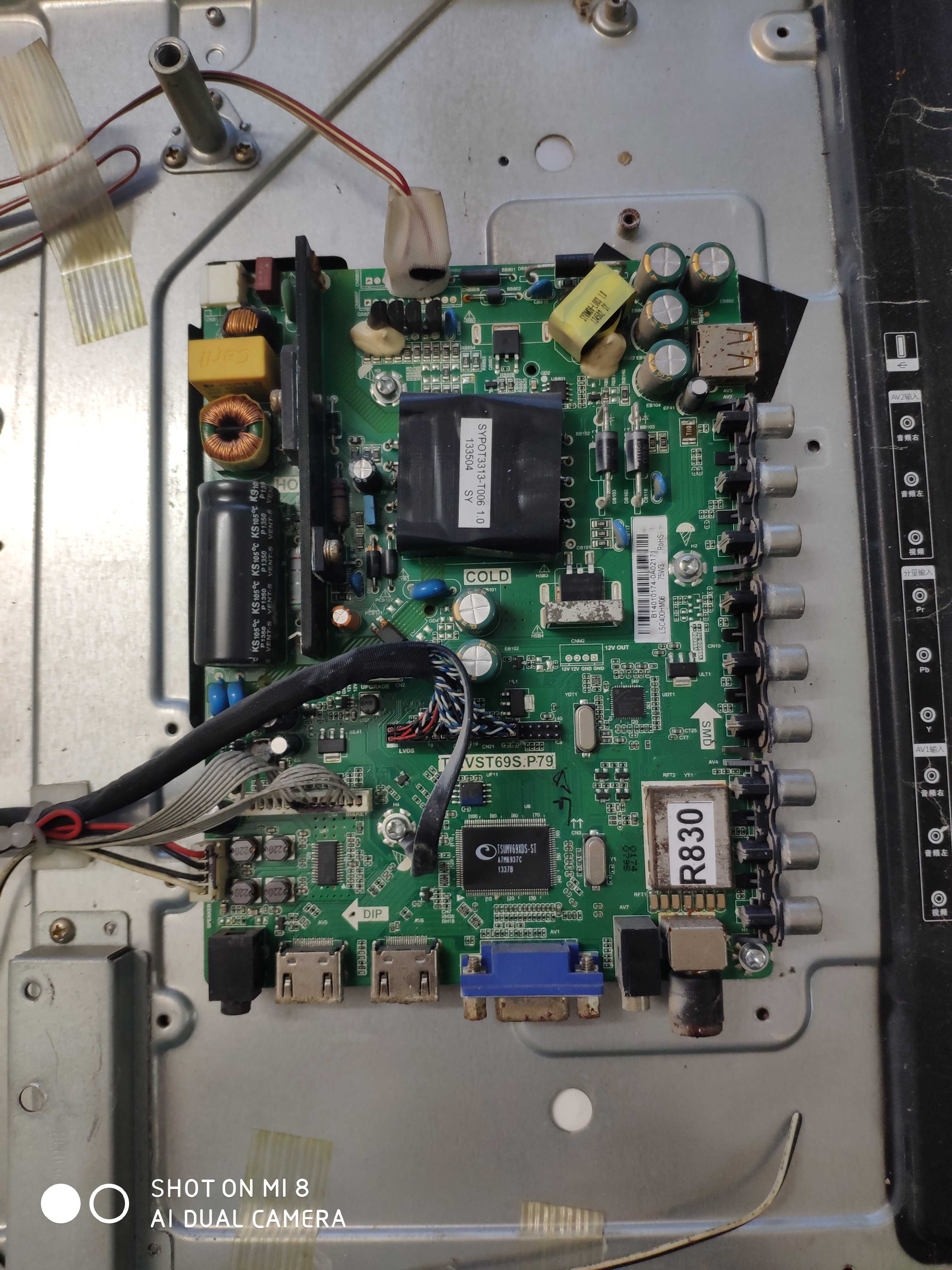 原装三洋40CE561D主板TP.VST69S.P69拆机测好配三星屏LSC400HM06