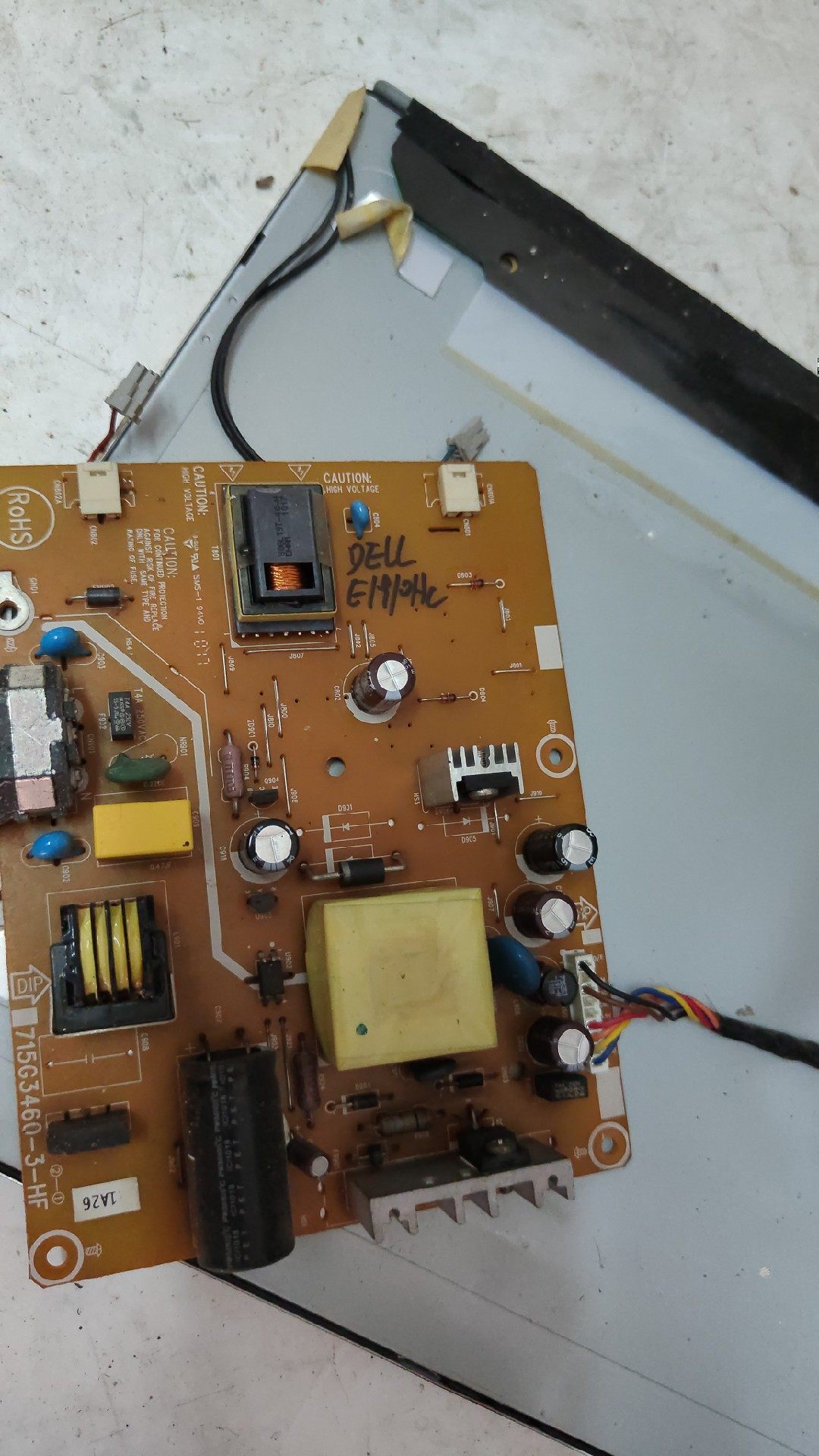 戴尔DELL E170SC E1910HC IN1920C 电源板715G3460-3-HF