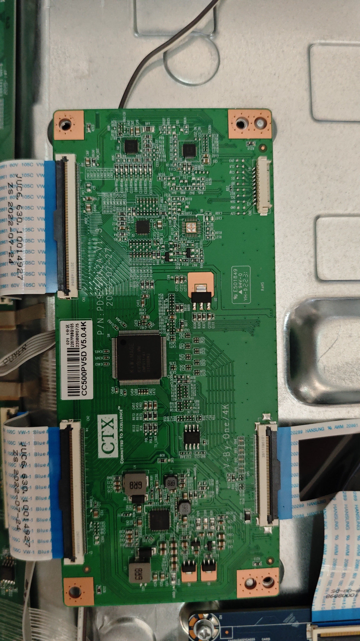 长虹50P5S 50A16F逻辑板PD9254A2A-V1.3白标签CC500PV5D V5.0.4K