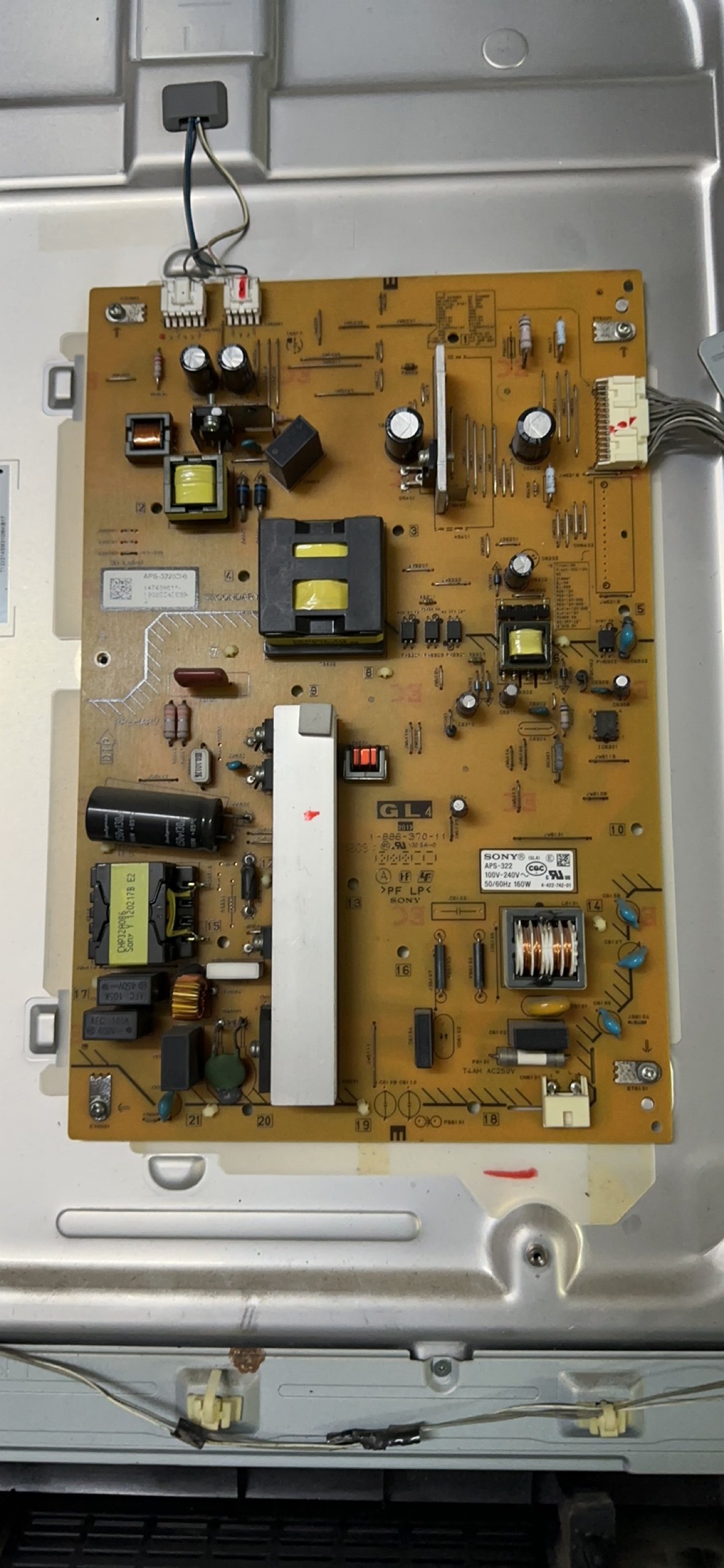 原装 索尼KDL-46EX650电源板1-886-370-11 APS-322 测好