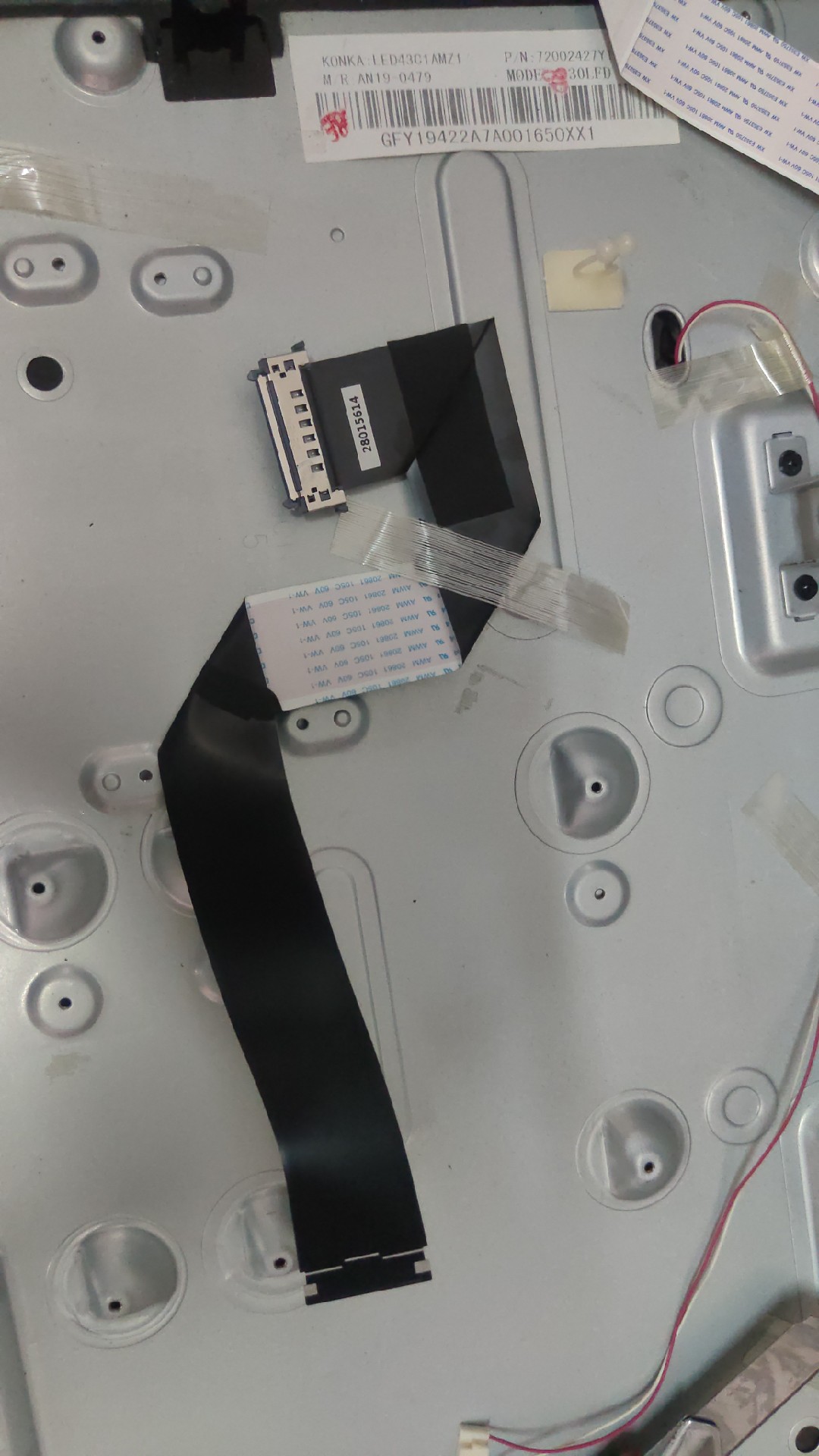 康佳LED53K620 LED43F2 LED43K620屏线lvds线拆机件28015614